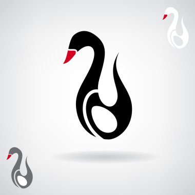 Stilize bir kuğu silüeti. 