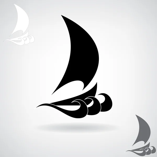 Geminin stilize siyah siluet.