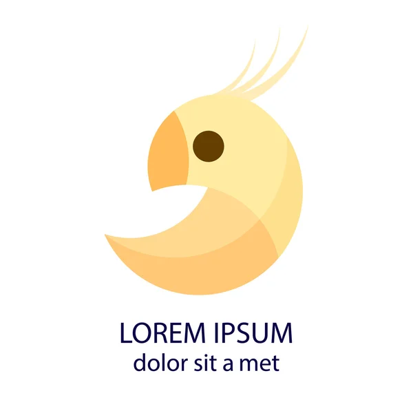 Bir papağan stilize silüeti.