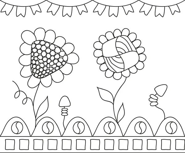 beyaz zemin üzerinde güzel vektör çiçek