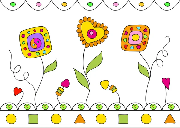 beyaz zemin üzerinde güzel vektör çiçek