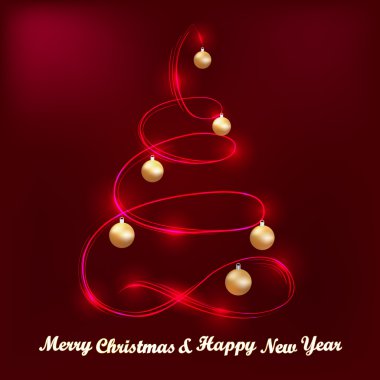 Bir Merry Christmas tebrik kartı