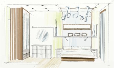 yatak odası iç kroki.