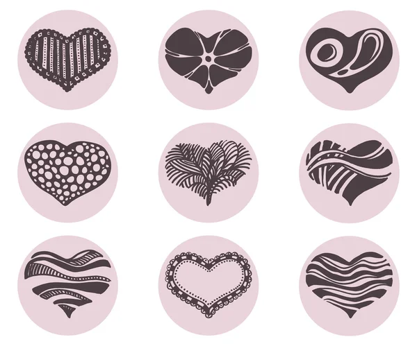 Kalpler vektör Icon set