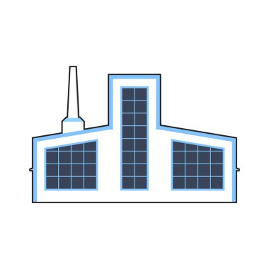 Fabrika paralel projeksiyon.