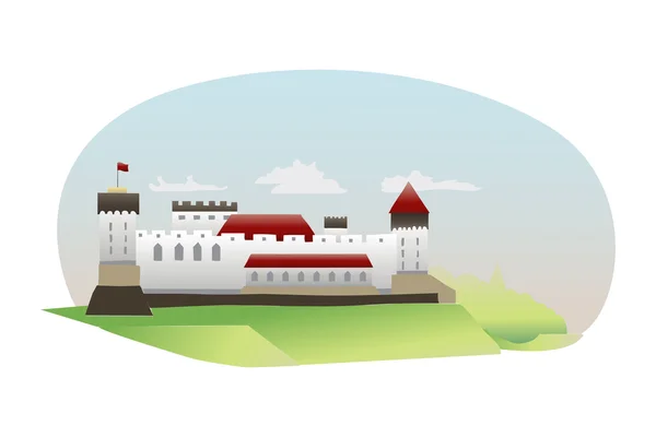 Castillo medieval . — Vector de stock