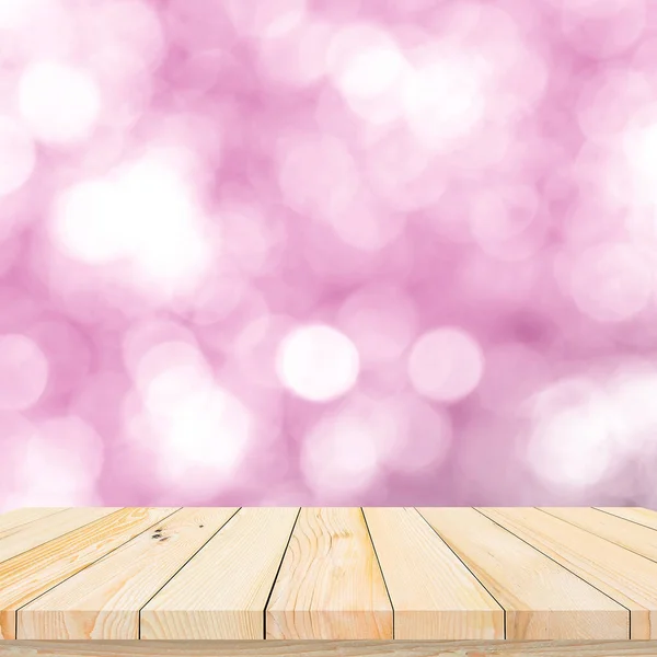 Empty Wooden Table Top Blur Product Display — Stock Photo, Image