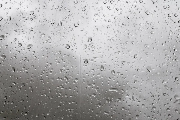 Vízcseppek Üvegre Ablakon — Stock Fotó