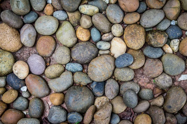 Bakgrund Färg Småsten Och Stenar Havet — Stockfoto