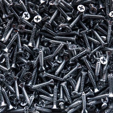 screws and bolts closeup, background 