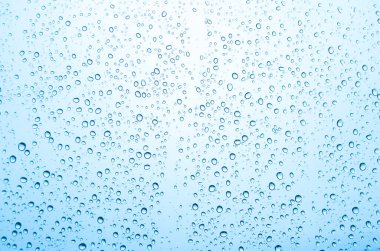 Camlara su damlaları, yağmur damlaları