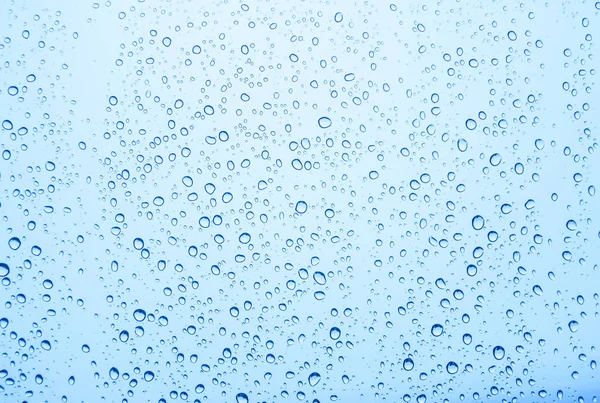 Vízcseppek Üvegre Esőcseppek — Stock Fotó