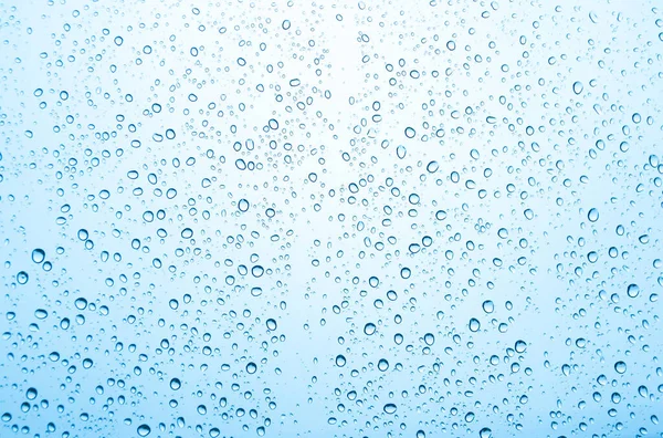 Gotas Agua Sobre Vidrio Gotas Lluvia — Foto de Stock