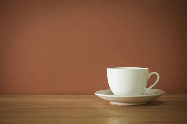 Чашка Кофе Коричневом Фоне — стоковое фото
