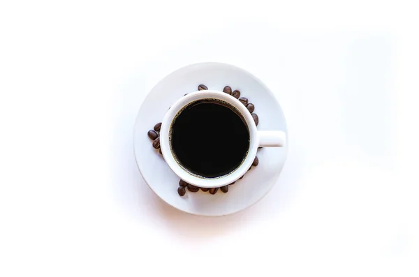 Cup Coffee White Table — Stock Photo, Image