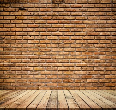 Eski tuğla duvar, eski iç plan