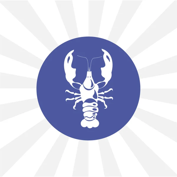 Crayfish icon. isolated on white — Stock Illustration Crayfish Icon Isolated White Royalty Free Stock Vectors