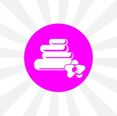 aromaterapi basit katı vektör simgesini izole etti