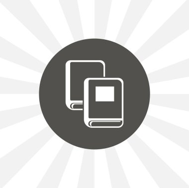 Kitaplar izole vektör simgesi. eğitim tasarım ögesi