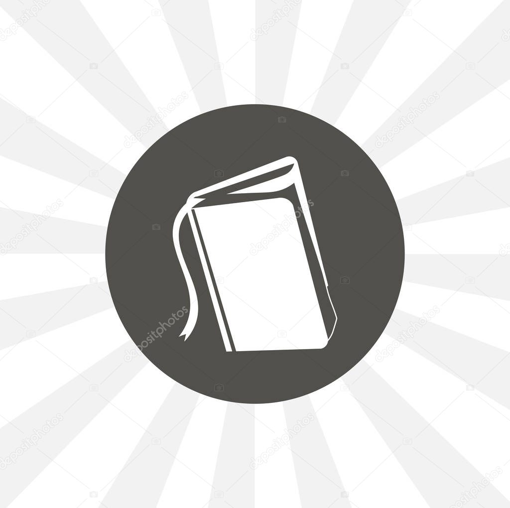 Book icon. open book isolated vector icon. education design element
