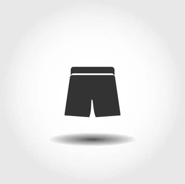 Icône Vectorielle Isolée Shorts Élément Design Vêtements — Image vectorielle