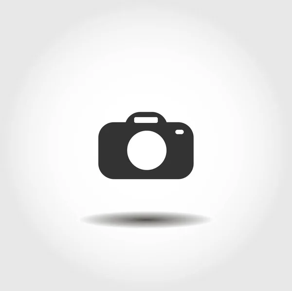 Câmera Foto Ícone Vetorial Isolado Câmera Elemento Design Mídia — Vetor de Stock