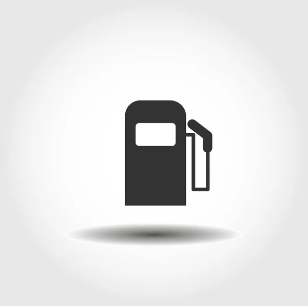 ガソリンポンプノズル ガソリンスタンドの絶縁ベクトルアイコン 車のサービスデザイン要素 — ストックベクタ