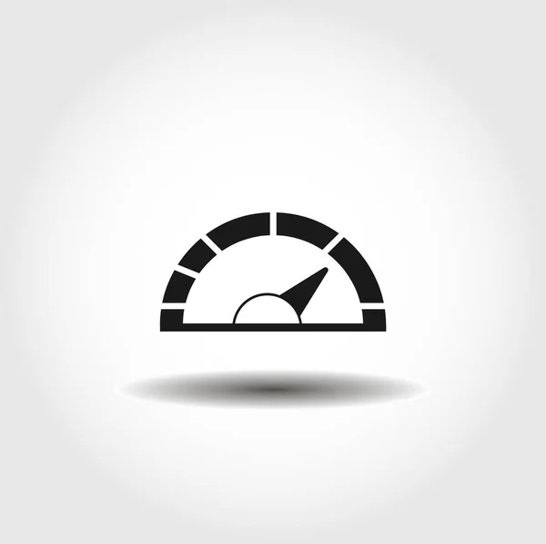 Pictogram Van Het Dashboard Snelheidsmeter Tachometer Geïsoleerd Vectoricoon Auto Onderdeel — Stockvector
