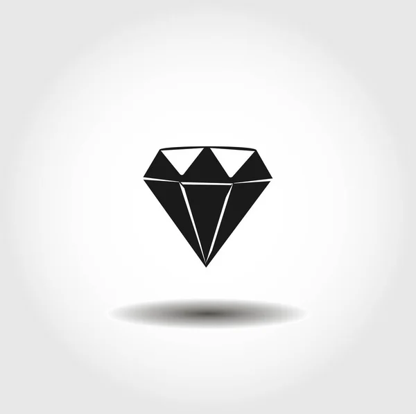 Diamant Isoliertes Vektorsymbol Schnittstellenelement — Stockvektor