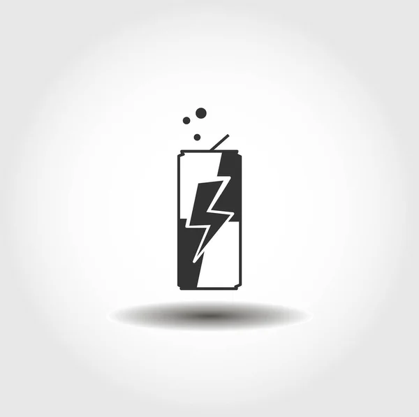 Energy Drink Icono Vectorial Aislado Elemento Diseño Bebida — Vector de stock