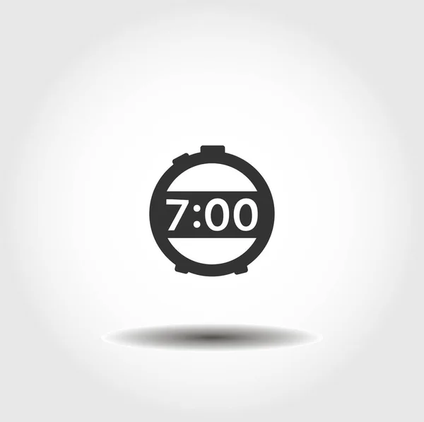 Reloj Despertador Electrónico Icono Vectorial Aislado Elemento Diseño Alarma — Archivo Imágenes Vectoriales