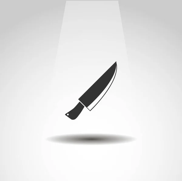 Кухонный Нож Изолированный Векторный Значок Элемент Дизайна Ножа — стоковый вектор