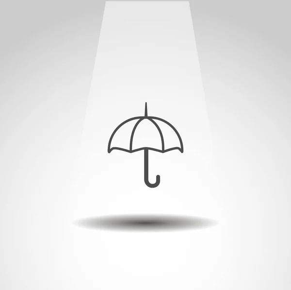 Umbrella Isolated Vector Icon Weather Forecast Icon — Stock Vector