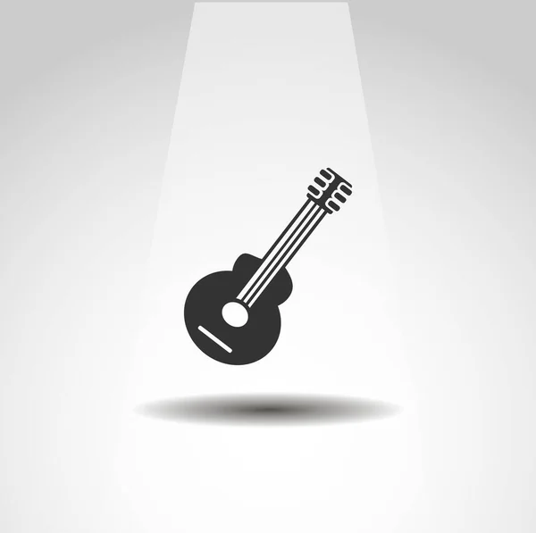 Іконка Гітари Акустична Гітара Проста Іконка Музики — стоковий вектор