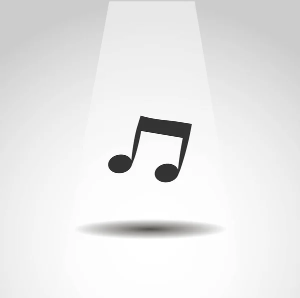 Icône Note Musique Icône Simple Note — Image vectorielle