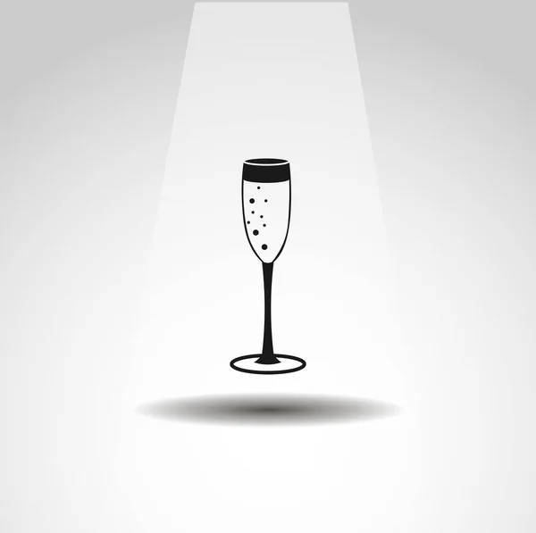 Gläser Champagner Ikone Champagner Ikone — Stockvektor