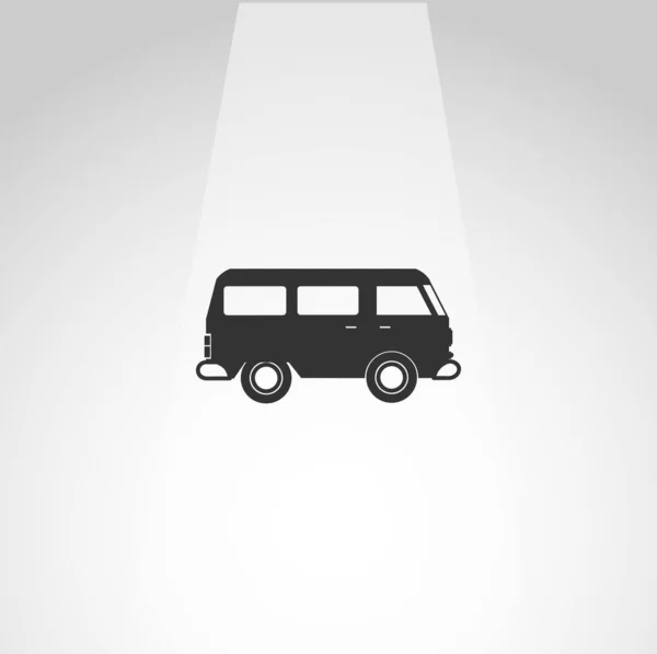 Міні Фургон Вектор Значок Фургон Проста Ізольована Піктограма — стоковий вектор