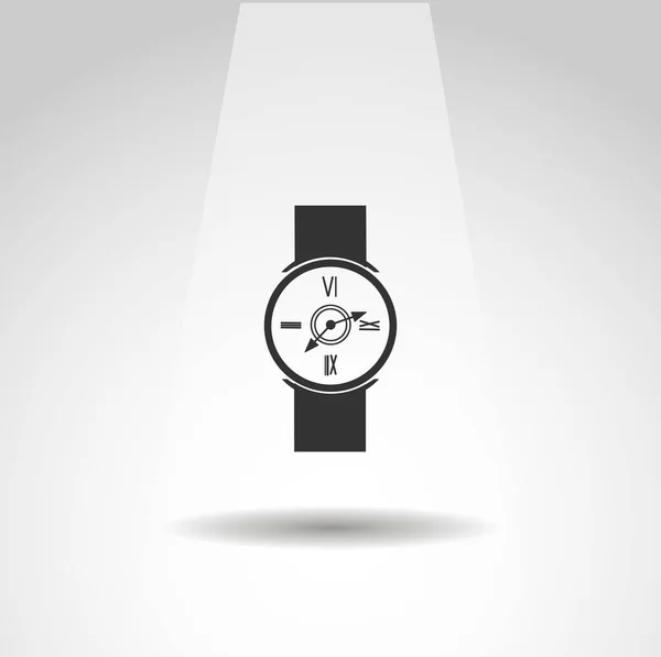 Icono Vector Reloj Mano Reloj Mano Icono Aislado Simple — Archivo Imágenes Vectoriales