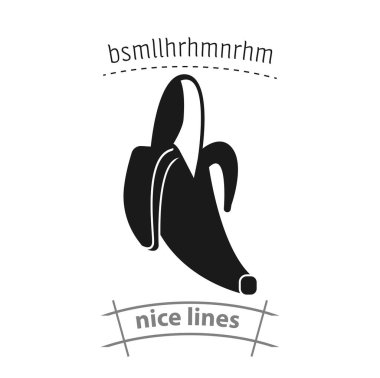 muz basit vektör simgesi. muz simgesi