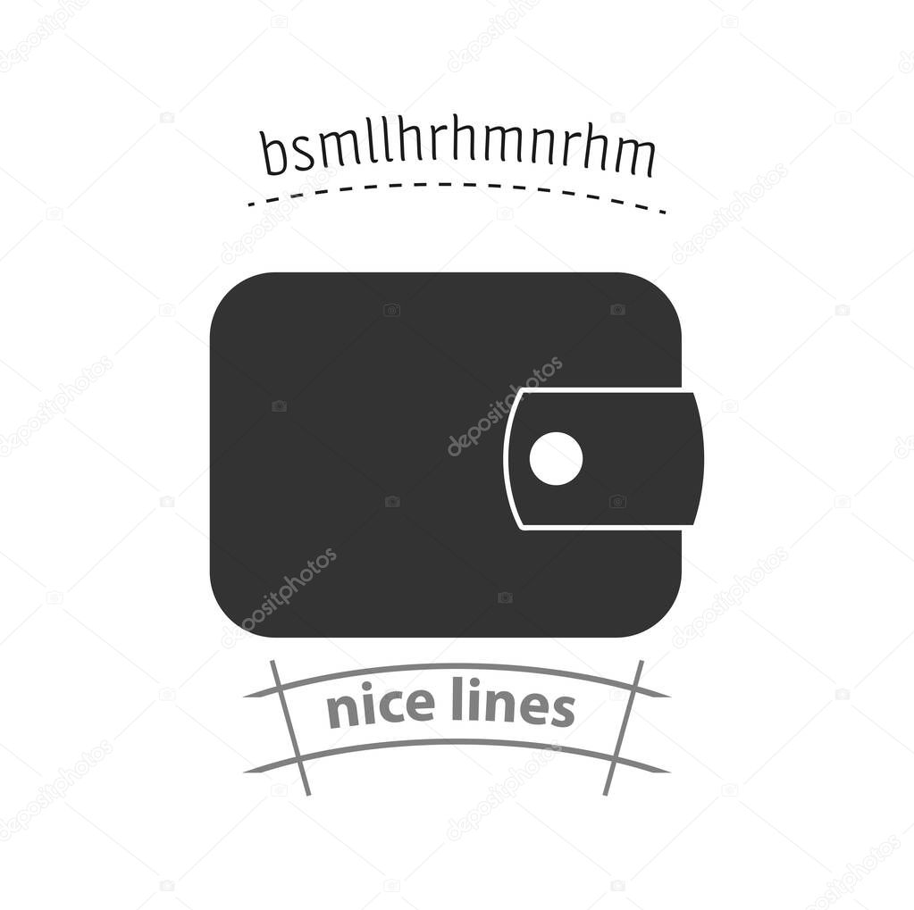 wallet simple vector icon. wallet isolated icon