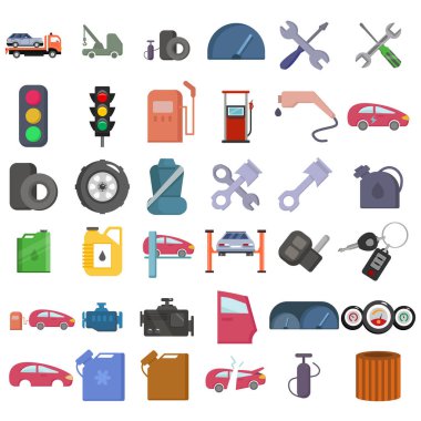 Araba servisi klipsleri, araba anahtarı, araba kaldırma, tabanca, araba motoru, araba yağı