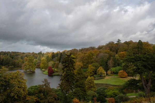 Stourton Wiltshire Reino Unido Outubro 2020 Vista Alto Ângulo Das — Fotografia de Stock