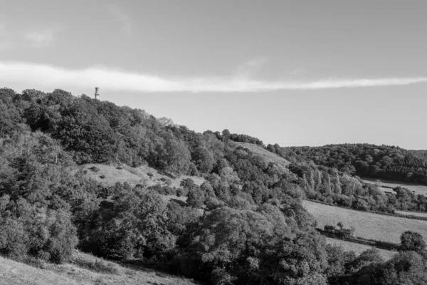 Landschaftsbild Des Admiral Hood Monuments Auf Dem Polden Way Fußweg — Stockfoto