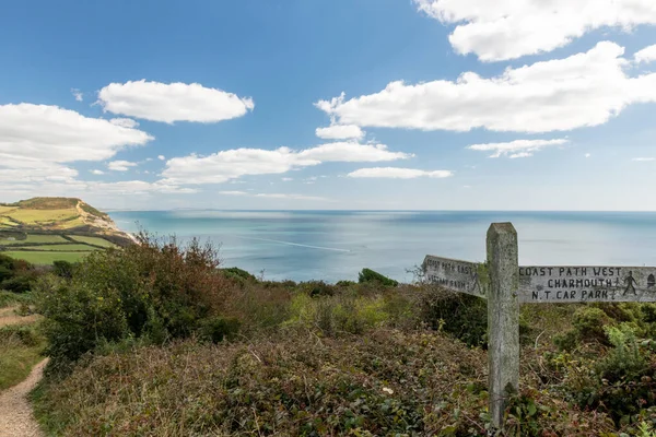 Paisaje Montaña Golden Cap Costa Jurásica Dorset — Foto de Stock