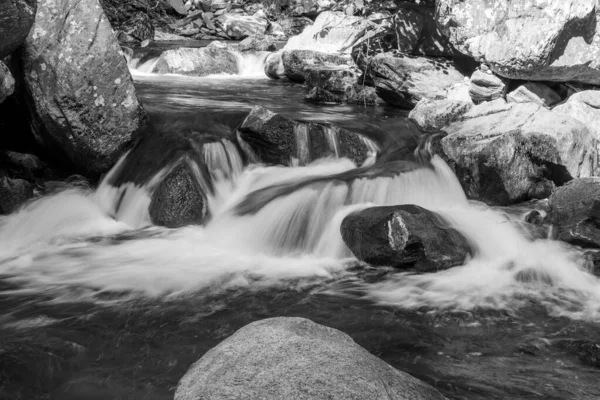 Larga Exposición Una Cascada Río Lyn Oriental Watersmeet Parque Nacional —  Fotos de Stock