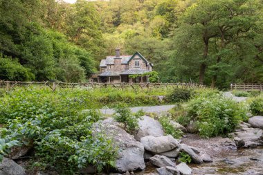 Exmoor Ulusal Parkı 'ndaki Watersmeet Evi