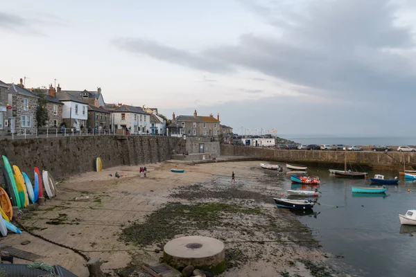 Mousehole Cornwall United Kingdom July 2021 Landscape Photo Fishing Village — стокове фото