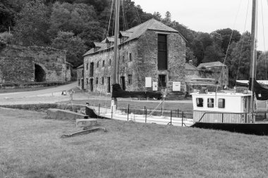Cornwall 'daki Cotehele rıhtımındaki Keşif Merkezi.