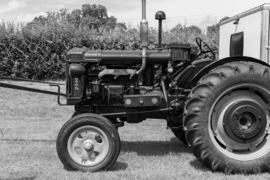 Honiton. Devon. Birleşik Krallık. 2 Temmuz 2021 Eski Fordson Major traktörü Devon County Show 'da sergileniyor..
