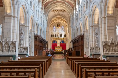 Buckfast. Devon. Birleşik Krallık. 22 Ağustos 2025. Devon 'daki Buckfast Manastırı' nın içi.